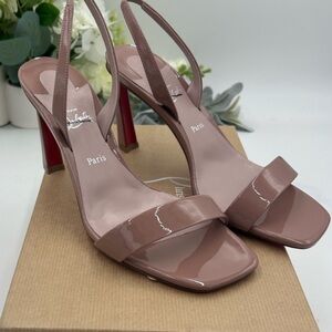 Women's Christian Louboutin Condora 85 Patent Leather Heels. Size 37.5